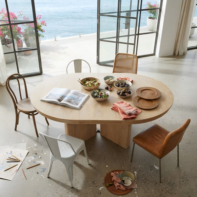 Table de salle à manger extensible Modern Farmhouse