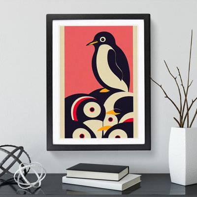 Modern Abstract Penguin No.7 - Framed Print
