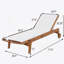 Chaise longue d'extérieur à structure en bois-392881078