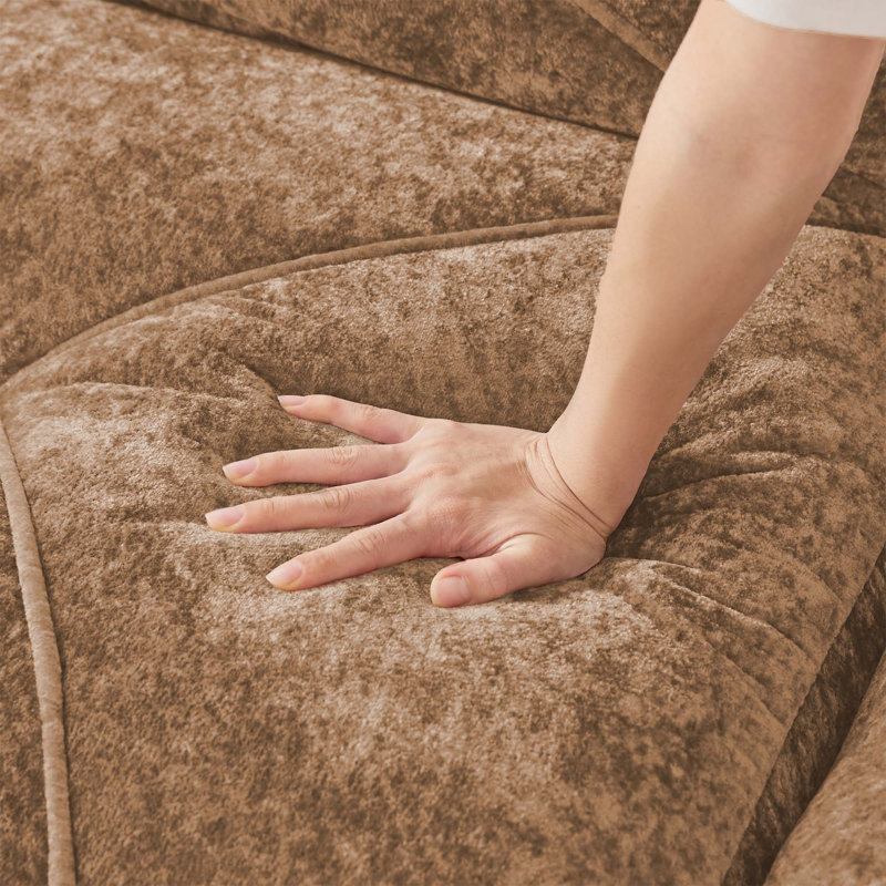 Canapé capitonné 2 places avec tissu en velours doux, éponge haute densité et conception ergonomique pour un salon confortable