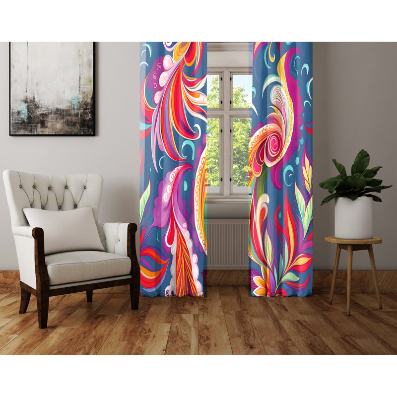 Rideau en polyester Hakja, L 40 po x L 52 po