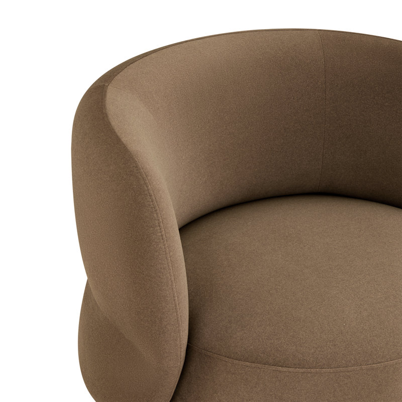 Fauteuil d'appoint pivotant Kim Marcello, Tobacco