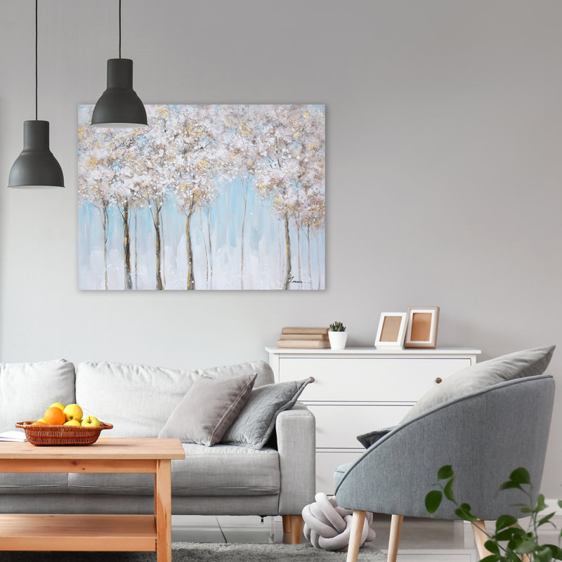 Peinture sur toile tendue, H 36 po x l 48 po x P 2 po