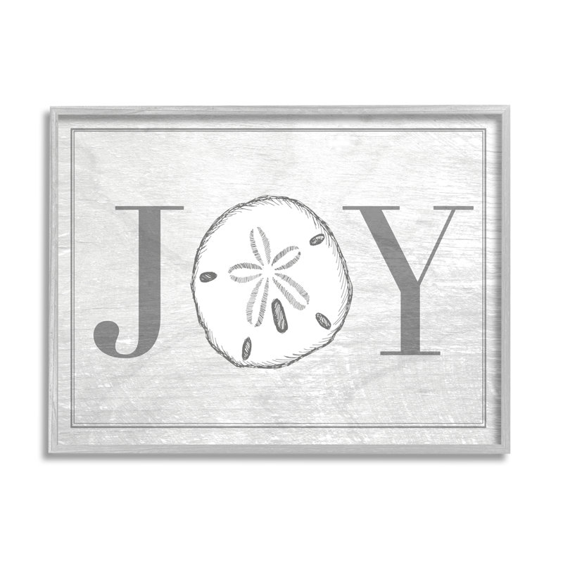 «Joyful Summer Sand Dollar» par Daphne Polselli, reproduction d'art textuel sur toile, H 11 po x l 14 po