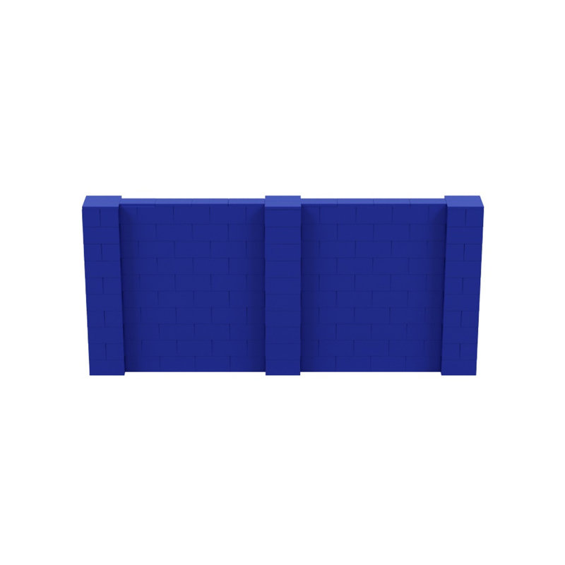 Ensemble mural de blocs géants 7 'T, H 60 po x L 132 po, Bleu