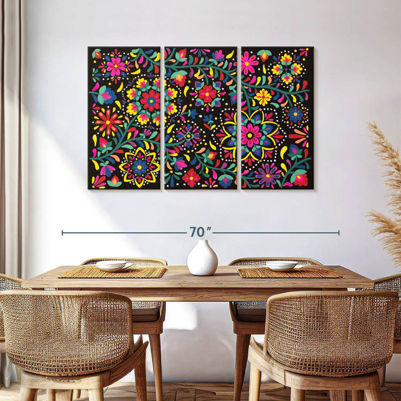 Harnek Floral Fiesta I, 36" H x 57" W