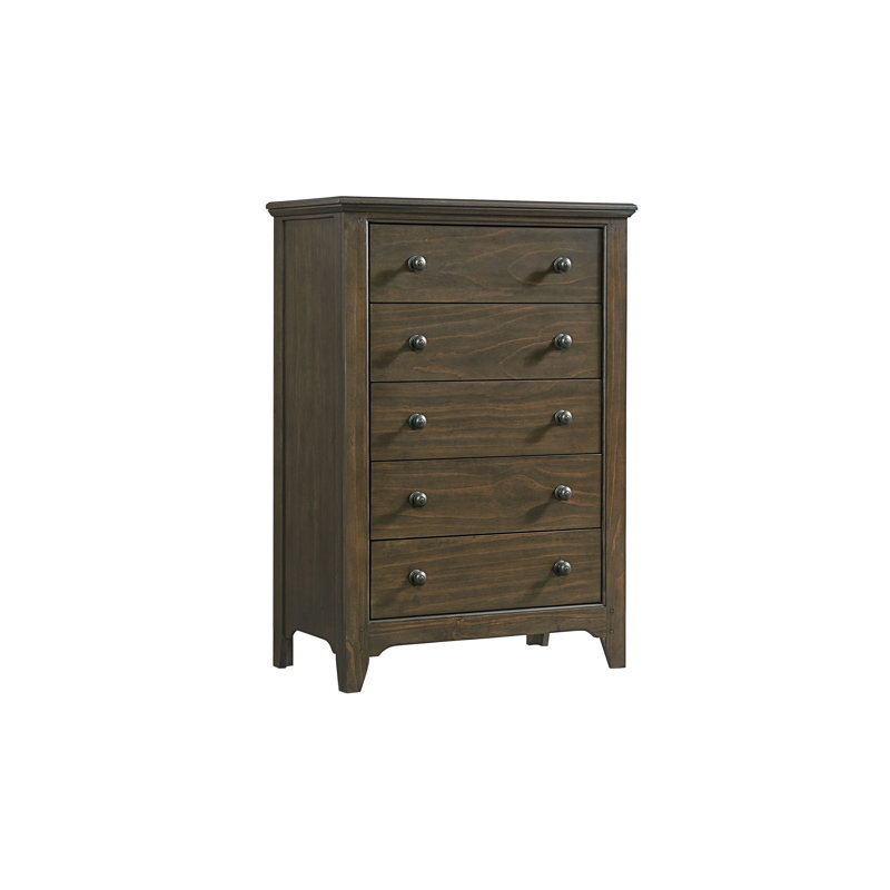 Commode de campagne Tahoe Youth, 5 tiroirs, Brun