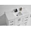 Barranco 49" Solid Wood Bathroom Vanity in White Dove with Quartz Top & Undermount Sink