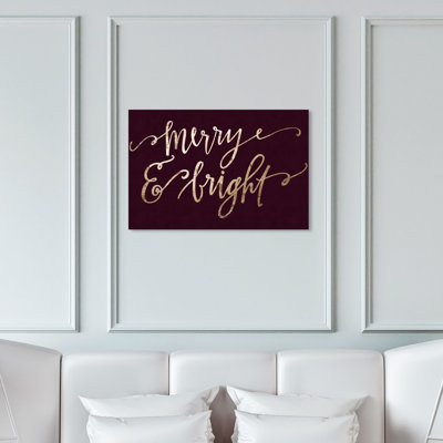 «Merry And Bright Plum», peinture sur toile