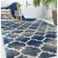 Tapis bleu à poils longs Delaili-2043255046
