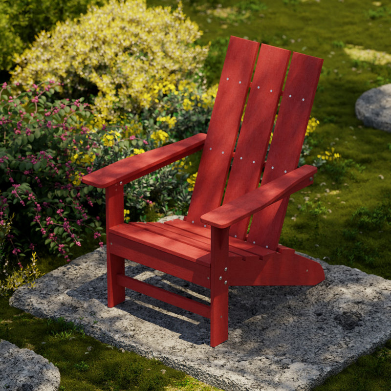 Freedom Modern Adirondack Chair, Red