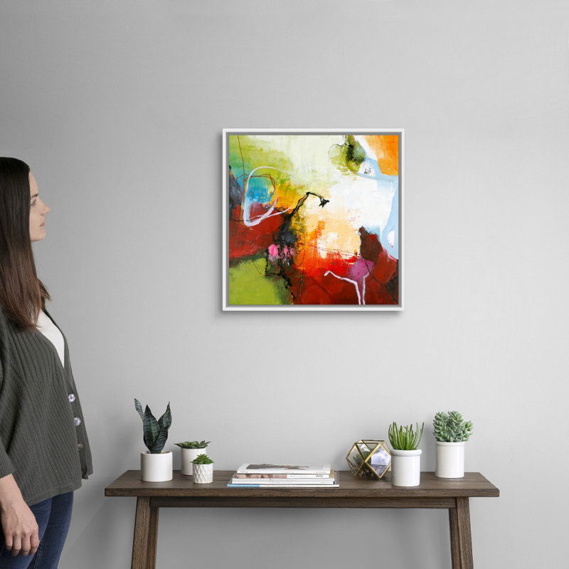 Tango 2 - reproduction d'art, Toile blanche encadrée, H 22 po x l 22 po x P 1,75 po