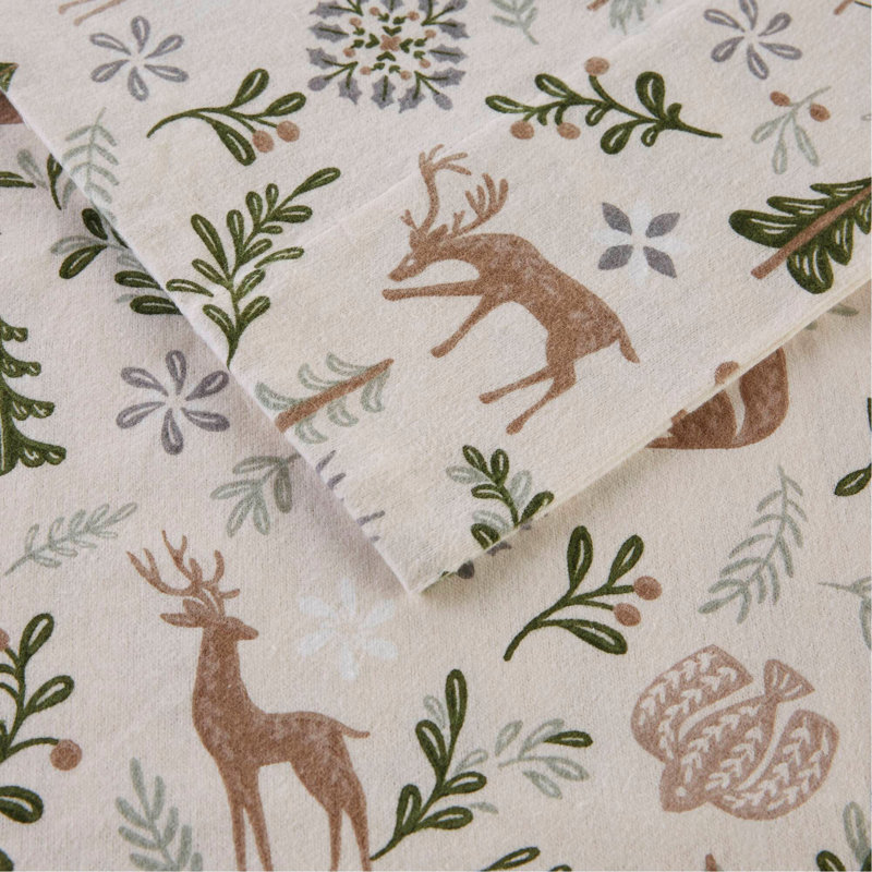 Ensemble de draps 4 pièces, Woodland Winter, Full Quilt + 3 Additional Pieces