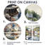Petite ville portuaire de la Norvège III - Impressions d'art traditionnelles sur toile 2 pièces-973462366-973462355-973462352