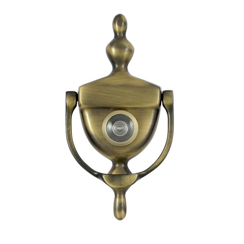 2E6C2DD29B6F4C82A8B4CB4E360B1C8F Door Knocker-Viewer; Antique Brass Finish, Antique Brass