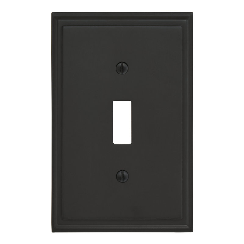 Mulholland 1-Gang Toggle Light Switch Wall Plate, Black Bronze