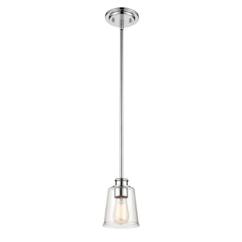 Tayyibe 1 - Light Single Pendant, Brushed Nickel, 43" H x 5" W x 3" D