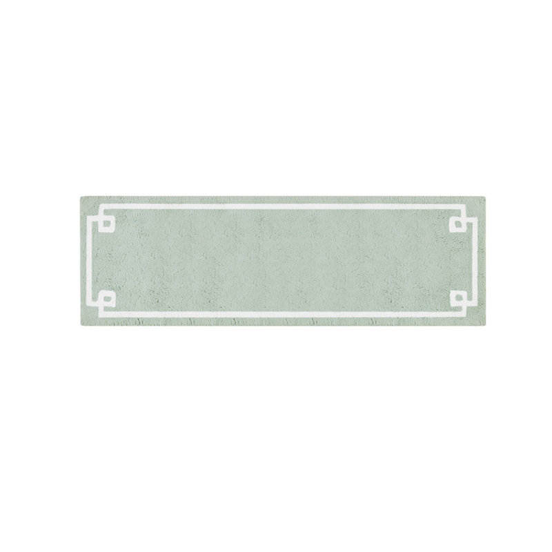 Cotton Tufted Bath Rug 24X72, Runner 2' x 6', Seafoam