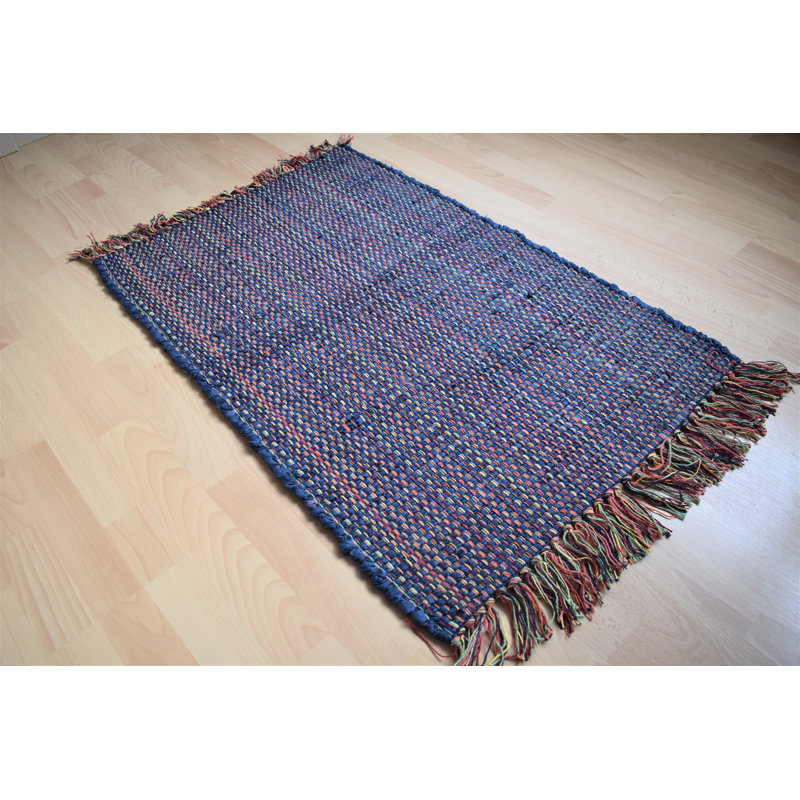 Galarza Solid Colour Hand Woven Area Rug, Rectangle 60 x 90cm