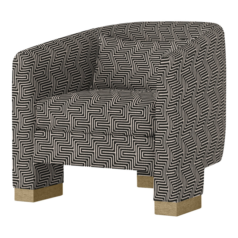 Fauteuil demi-tonneau Admiral, Dune, Perigold Onyx