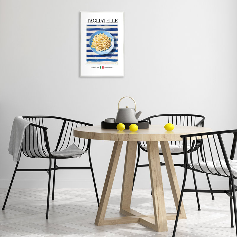 Plaque murale traditionnelle Tagliatelle Pasta, design par Andreas Magnusson, H 19 po x l 13 po