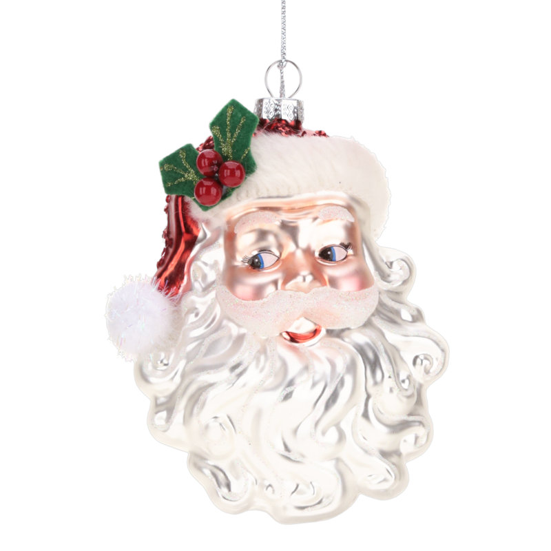 Christmas Santa Ornament - 5 Inches Set Of 6