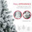 Grand haut sapin de Noël artificiel avec branches enneigées, 550 lumières DEL blanc chaud ou coloré, base en acier-1456353085