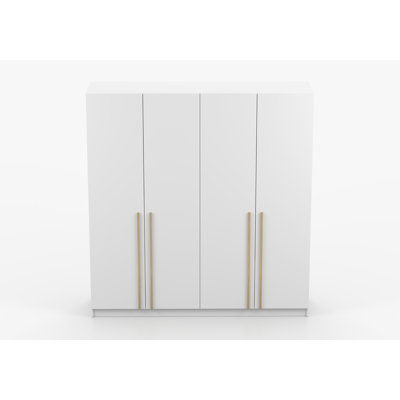 Chanthy 4 Door Laminate Wardrobe