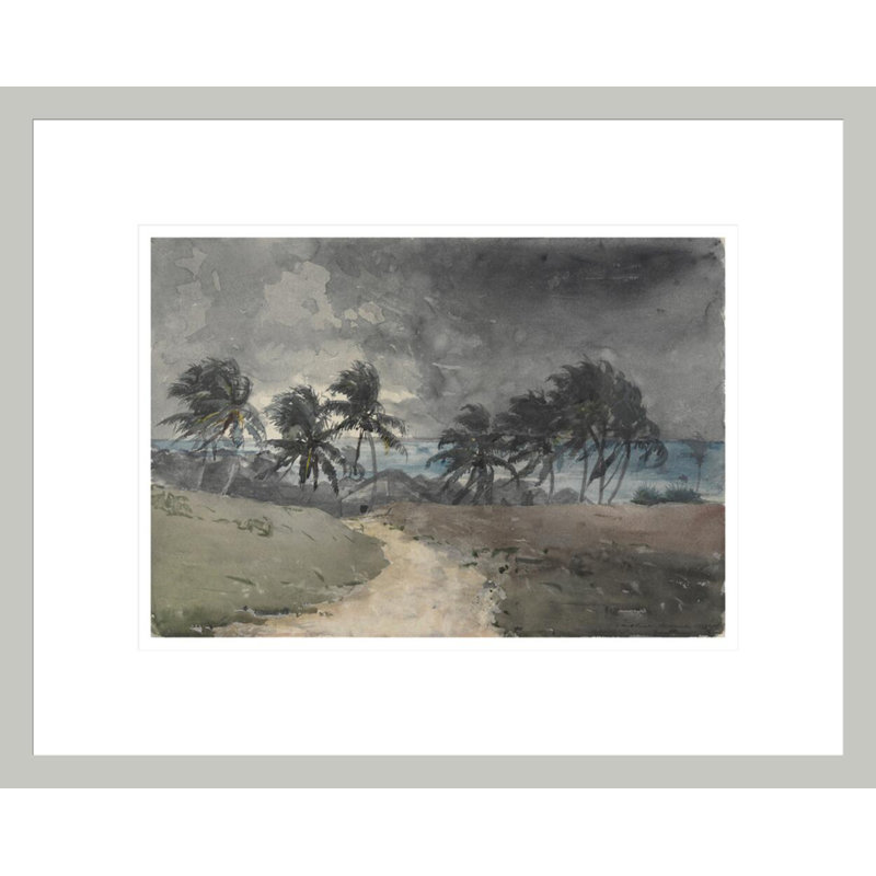 «Storm Bahamas» par Winslow Homer, impression giclée sur cadre, 13,4 po H x 16,75 po L