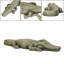 Statue de crocodile accroupi en béton de 42 po - statues de crocodile alligator pour jardin
