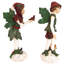 Ensemble de 2 figurines Elfes victoriennes du père Noël