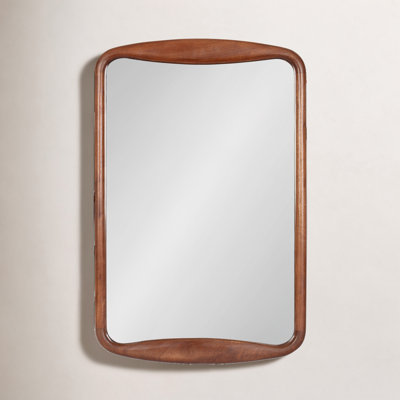 24" Mango Wood Accent Mirror