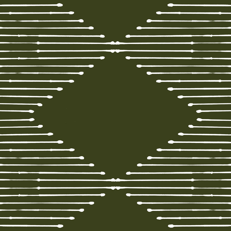 Été soleil Home Art Geo vert olive, H 12 po x l 12 po