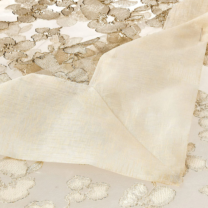 Etheline Floral Tablecloth, Ivory, 72" L x 54" W