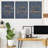 3Pcs Blue Gold Inspirational Office Canvas Wall Art Inspiring Motivational Positive Quote Botanical Paintings Pictures Wall Decor Posters Print Artwork For School Bedroom Living Room Home Decoration