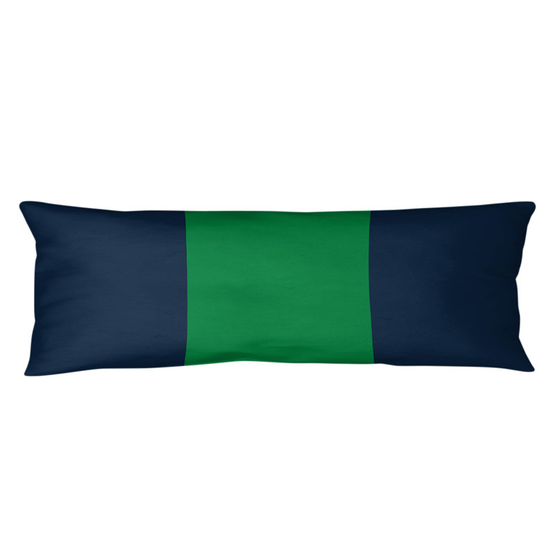 Oreiller de corps en polyester / polyester Arizona Football Stripes, South Bend , Bleu / milieu vert