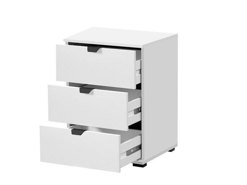 Camalla 45 cm W Bedside Table, White