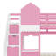 Lit superposé simple avec 2 tiroirs, 3 tablettes et glissade-129109337-129109338