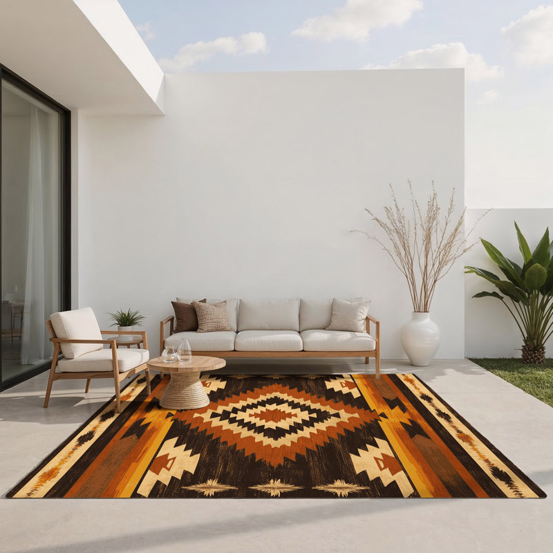 Tapis intérieur et extérieur Sunset Mirage, Rectangle 1'6" x 2'6"