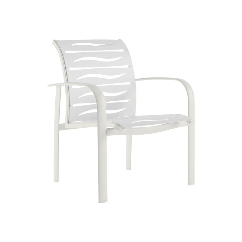 Laguna Beach EZ Span™ Outdoor Dining Armchair, Mocha, Snow