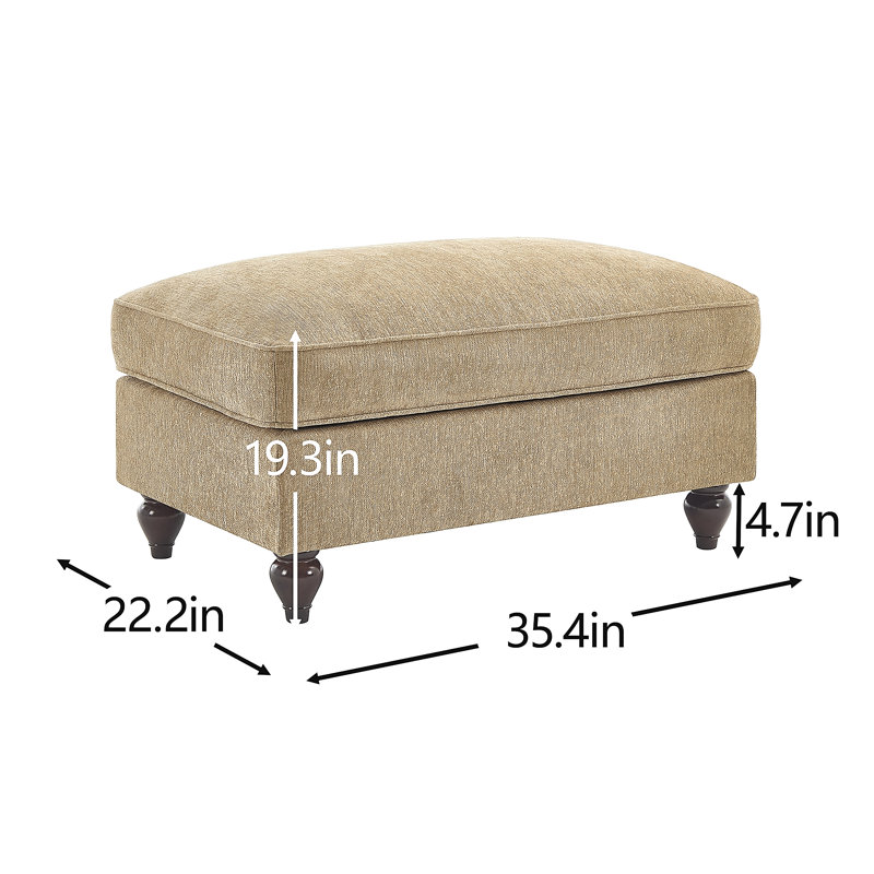 Repose-pieds en chenille, Brun