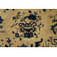 Tapis chinois antique ivoire et bleu Pékin