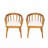 Outdoor Acacia Wood Armchair with Curved Backrest
