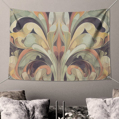 Tapisserie murale Vintage Floral Illustration - décoration murale florale