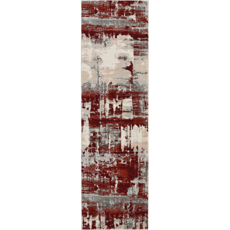 Abstract Indoor Rug, Runner 2'2" x 7'6"