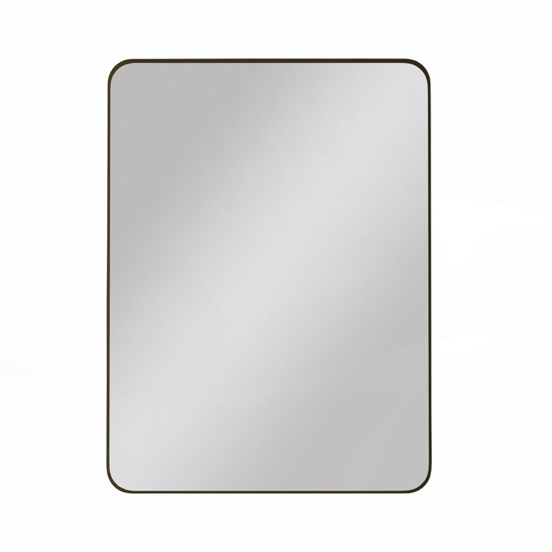 Wall Rectangular Mirror Metal Framed, 36" x 24"