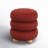Dalisha 17" Velvet Round Ottoman-96097017-96097016