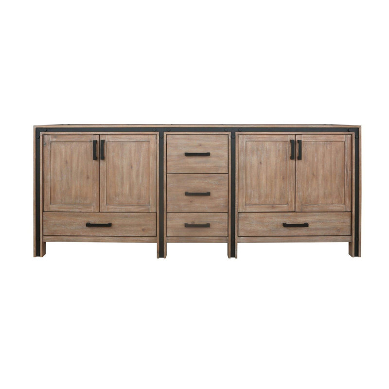 Meuble-lavabo double (armoire seulement), Barnwood, 84" W
