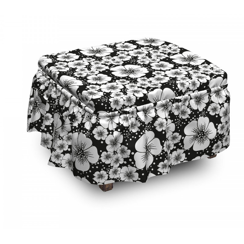 Box Cushion Ottoman Slipcover
