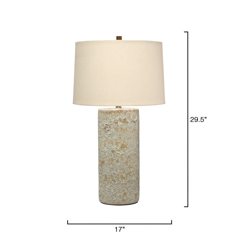 Lava Ceramic Table Lamp, Volcanic Cream